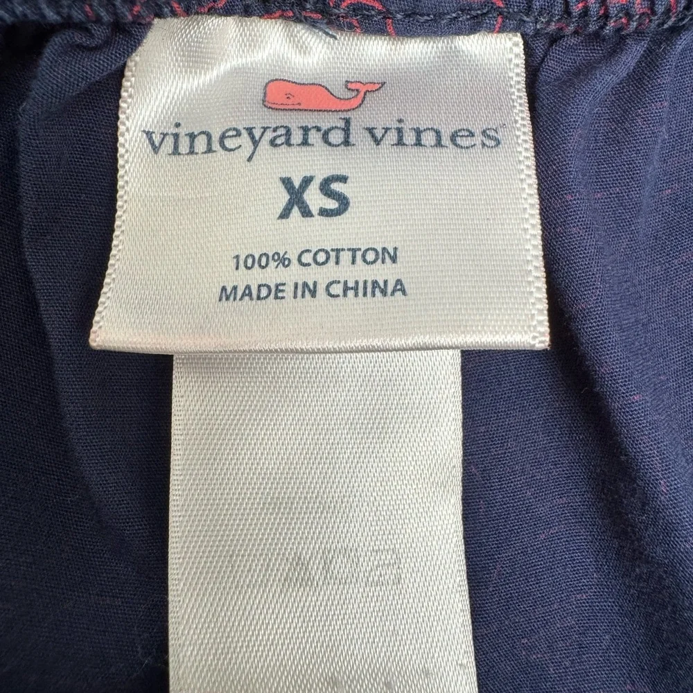 Vineyard Vines Navy Whale Print Lounge Pajama‎ Pants, Size XS